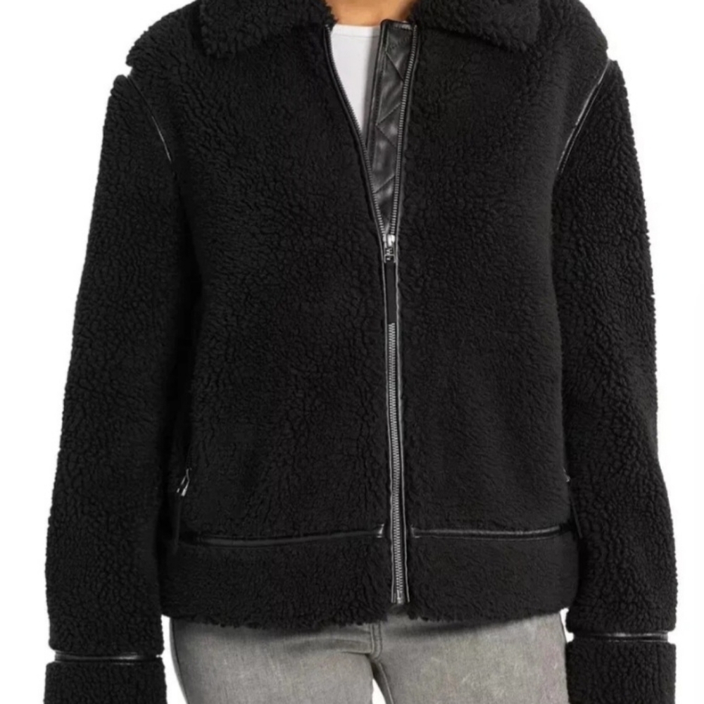 BearPaw Women's Black Teddy Jacket